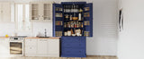 TOPMAX 77inch Farmhouse Kitchen Pantry