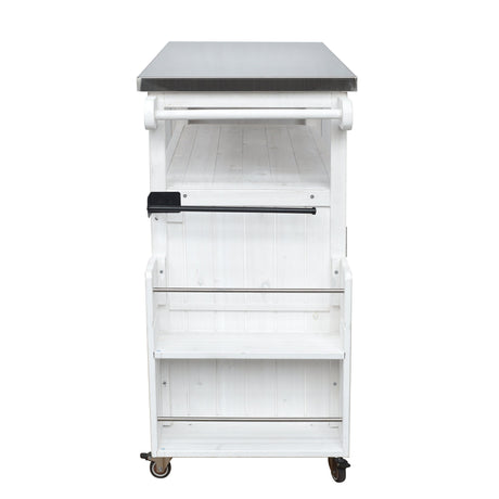 Foldable Outdoor Kitchen Island Patio Cart with Storage HouseOfZazla