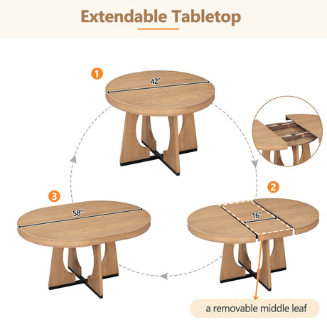Round Dining Table Set For 4 With Chairs HouseOfZazla