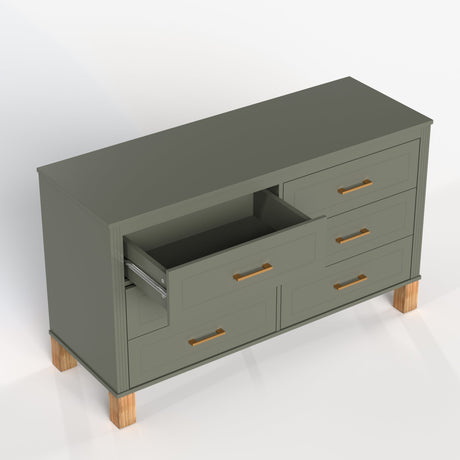 6-Drawer Double Dresser in Olive HouseOfZazla