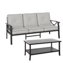 Patio Furniture Set with Coffee Table and Cushions for Backyard HouseOfZazla