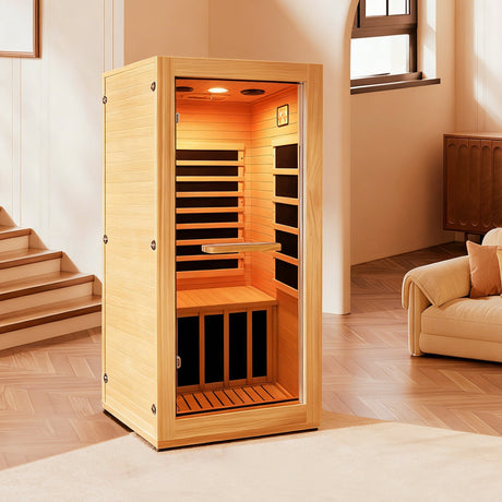 infrared sauna room single room HouseOfZazla