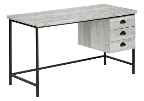 Computer Desk For Home Office, Laptop, 3 Storage Drawers, Contemporary & Modern HouseOfZazla