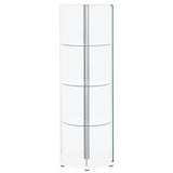 Tenley - 4 Shelf Curio Cabinet With Hexagonal Design