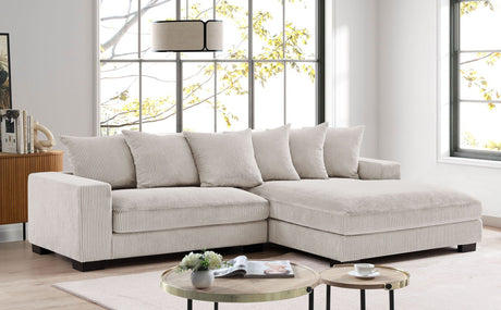 Luxe - Oversized 2 Piece Sectional Couches For Living Room, L Shaped Sofa With Chaise HouseOfZazla