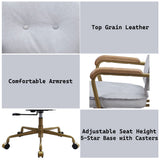 Siecross Top Grain Leather Office Chair