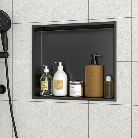 Stainless Steel Shower Niche With Seamless Design For Bathroom Storage HouseOfZazla