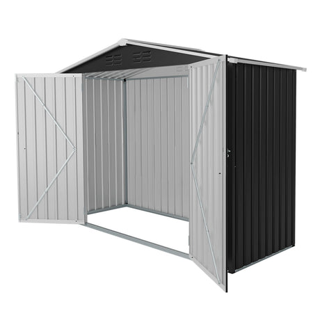 8ft x 4ft Outdoor Metal Storage Shed with Lockable Latch HouseOfZazla