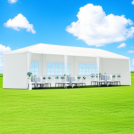10x30' Outdoor Garden Gazebo Wedding Party Tent Canopy with 8 Removable Sidewalls HouseOfZazla