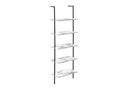 5-Tier Ladder Bookshelf with Marble Look for Office & Home HouseOfZazla