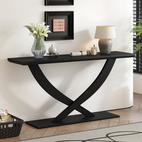 Console Table With Cross Leg Base and Reinforced Support Plate HouseOfZazla