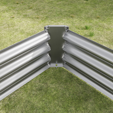 Raised Garden Bed Kit - Metal 7.6x3.7x0.98 ft HouseOfZazla