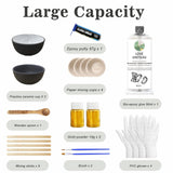 1DFAUL Kintsugi Repair Kit Food Safety, Japanese Gold Repair kit, Bio Gold Glue for Ceramics and Porcelain Repair, Ceramic Repair Kit with Two Practice Cup Perfect for Beginners, Dishwasher Safety 1DFAUL