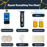 1DFAUL Kintsugi Repair Kit Gold, Gold Glue for Ceramics and Porcelain Repair, Kintsugi Kit Repairs Your Meaningful Ceramics, Suitable Gift for DIY Kintsugi Repair Starters 1DFAUL