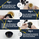 1DFAUL Kintsugi Repair Kit Gold, Gold Glue for Ceramics and Porcelain Repair, Kintsugi Kit Repairs Your Meaningful Ceramics, Suitable Gift for DIY Kintsugi Repair Starters 1DFAUL