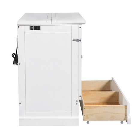 Solid Pine Murphy Bed Chest Cube Cabinet Bed With Charging Station And Large Storage Drawer For Home Office Or Small Room HouseOfZazla