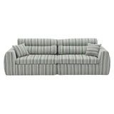 3 Seater, Couch With Throw Pillows For Living Room