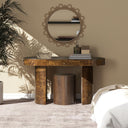Jesse - Single Drawer Oval Computer Desk HouseOfZazla