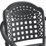 5-Piece Cast Aluminum Patio Furniture Set with Cushions