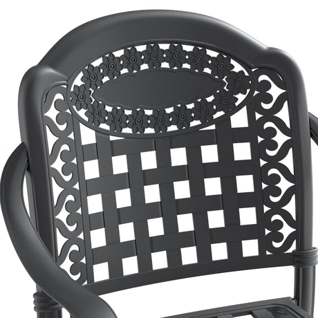 5-Piece Cast Aluminum Patio Furniture Set with Cushions HouseOfZazla