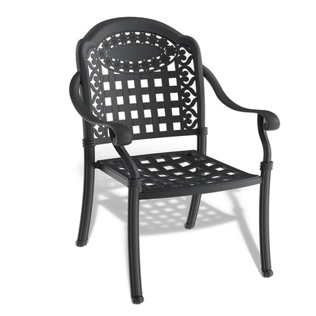 5-Piece Cast Aluminum Patio Furniture Set with Cushions HouseOfZazla