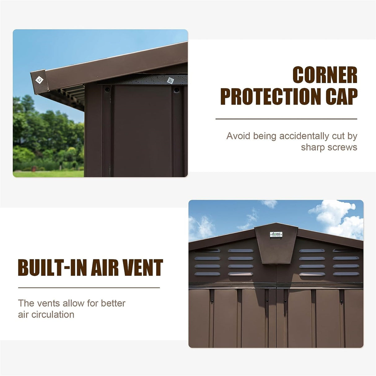 Backyard Storage Shed 11' x 12.5' with Galvanized Steel Frame & Windows