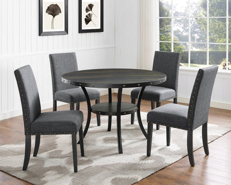 Eleanor Upholstered Dining Chairs with Nailhead Trim - Set of 2 HouseOfZazla