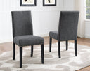 Eleanor Upholstered Dining Chairs with Nailhead Trim - Set of 2 HouseOfZazla