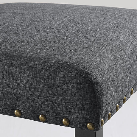 Eleanor Upholstered Dining Chairs with Nailhead Trim - Set of 2 HouseOfZazla