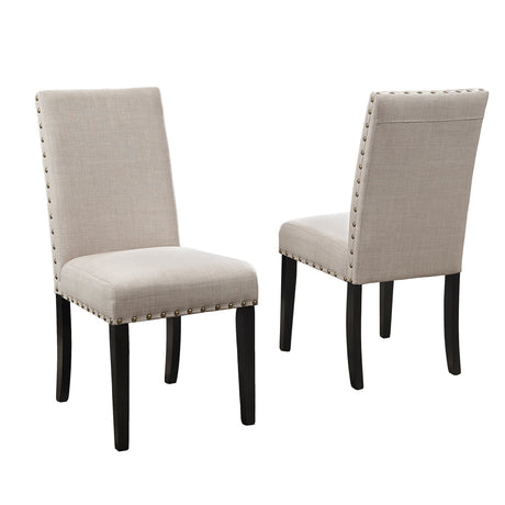 Eleanor Upholstered Dining Chairs with Nailhead Trim - Set of 2 HouseOfZazla