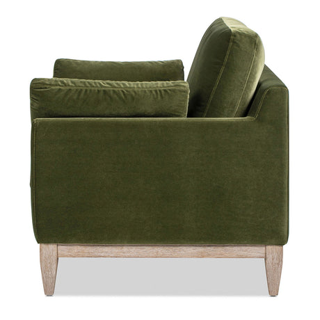 Pasadena - Wide Modern Farmhouse Accent Arm Chair - Olive Green HouseOfZazla