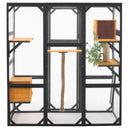 Outdoor Cat House, Diy Cat Enclosure Catio With Double Enter Doors HouseOfZazla