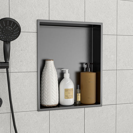 Stainless Steel Shower Niche With Seamless Design For Bathroom Storage HouseOfZazla