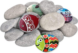 20PCS Large Painting Rocks Natural River Rocks Flat Rocks 2"-3" Stones WoodArtSupply