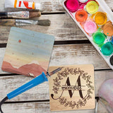 20PCS Unfinished Wood Coasters Square Blank Wooden Crafts Thick with 80PCS Foam Knots DIY 4 X 4 In WoodArtSupply