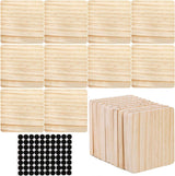 20PCS Unfinished Wood Coasters Square Blank Wooden Crafts Thick with 80PCS Foam Knots DIY 4 X 4 In WoodArtSupply