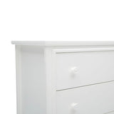 Delta Children Perry 3 Drawer Dresser with Changing Top and Interlocking Drawers, Bianca White Delta Children