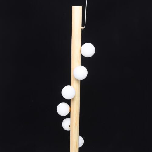 Shikiy Modern Hanging Chandelier, 7 Heads LED Ceiling Light Linear Glass Bubble Chandelier Light Pendant Kitchen Island Lamp Lighting Fixtures for Dining Room Living Room Kitchen Island Corridor Shikiy