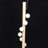 Shikiy Modern Hanging Chandelier, 7 Heads LED Ceiling Light Linear Glass Bubble Chandelier Light Pendant Kitchen Island Lamp Lighting Fixtures for Dining Room Living Room Kitchen Island Corridor Shikiy