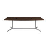 BOWERY HILL 96W x 42D Boat Shaped Conference Table in Black Walnut BOWERY HILL
