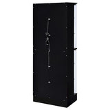 Coaster Home Furnishings Cabra Display Case Curio Cabinet with Glass Shelves and Led Lighting Black High Gloss Coaster Home Furnishings