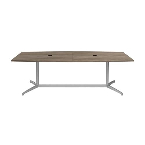 BOWERY HILL 96W x 42D Boat Shaped Conference Table in Modern Hickory BOWERY HILL