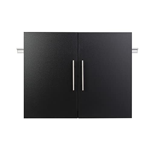 HangUps Upper Storage Cabinet, 30", Black Prepac