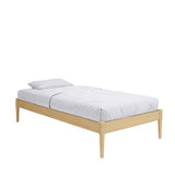 DHP Lorriana Twin Solid Pine Wood Platform Bed Frame - Natural Finish DHP