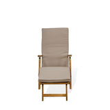 East West Furniture BSLCDNA Salinas Patio Chair Lounge - Outdoor Acacia Wood Sunlounger Chair for Poolside, Deck, Lawn, 59x21x35 Inch, Natural Oil