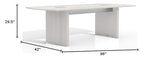 Safco Medina Modern Office Conference Meeting Room Table, 8', Textured Sea Salt Safco