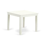 East West Furniture OXGR5-LWH-W 5 Piece Dining Room Furniture Set Includes a Square Kitchen Table and 4 Dining Chairs, 36x36 Inch, Linen White East West Furniture