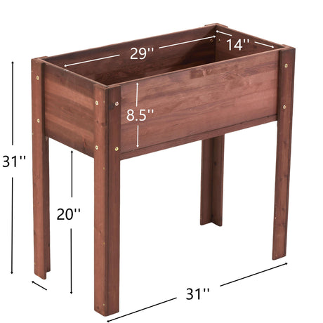 Raised Garden Bed With Legs, Elevated Planter Box For Outdoor Plants HouseOfZazla