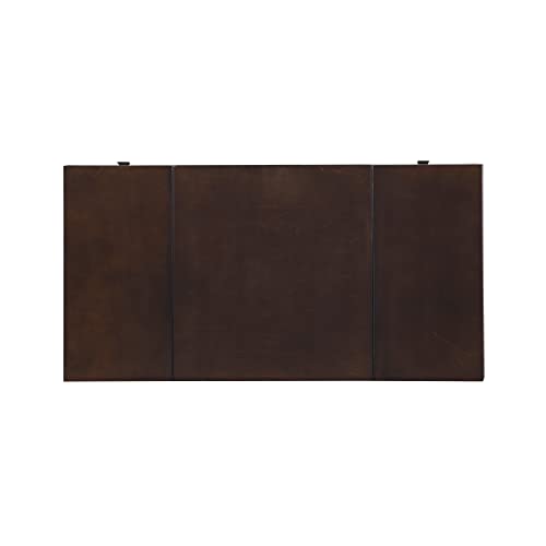 Linon Angela Walnut Vanity Set,30" x 36" x 18" - WoodArtSupply