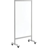 Global Industrial Clear Mobile Divider, Acrylic, 30" W x 60" H Global Industrial